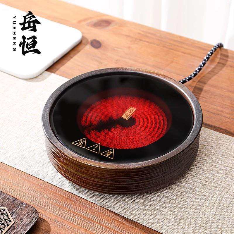 岳恒墨上君子电陶炉煮茶炉老岩泥茶艺炉陶壶煮茶超薄迷你陶炉电炉