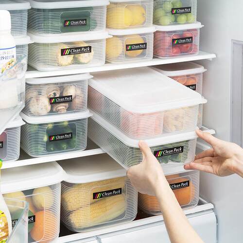 厂家直销保鲜盒塑料厨房冰箱收纳盒储物冷冻密封盒微波炉饭盒