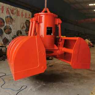 斗 卸砂石煤炭转运哈式 电动液压贝壳斗液压卸煤斗港口码 头装