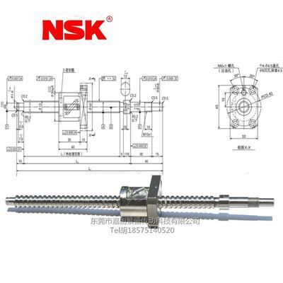 NSK/ASM滚珠丝杆W1201FA-5P-C5Z10-175L