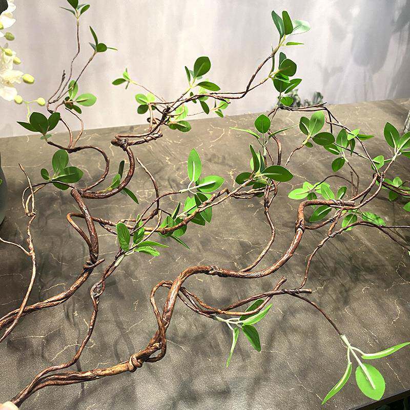 仿真绿植榕树叶藤枯树藤树枝干吊顶假花装饰藤条塑料藤蔓植物造景