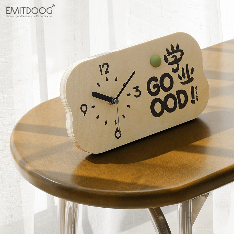 EMITDOOG客厅玄关装饰摆件家居饰品电视柜桌面创意钟表时钟送礼物