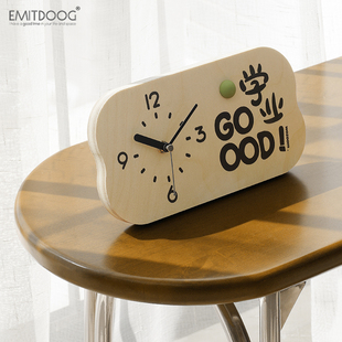 EMITDOOG客厅玄关装饰摆件家居饰品电视柜桌面创意钟表时钟送礼物