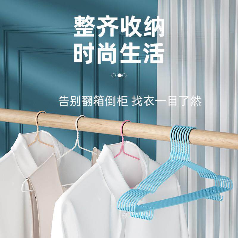 成人衣架加粗防滑晾晒晒衣挂钩学生宿舍收纳无痕衣服架北欧大衣