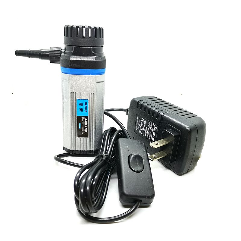 12V直流微型小型潜水泵抽水机水钻开槽机220V水泵家用自吸泵