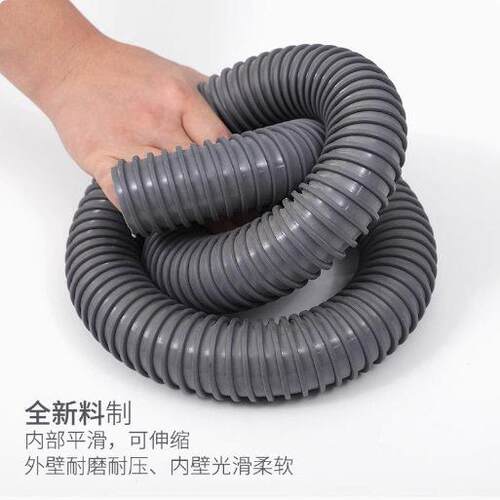 PVC方筋灰骨喉塑筋强螺旋缠绕软管 国产PD方筋管吸尘管20-300mm