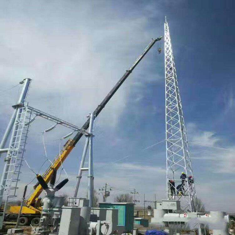 不锈钢避雷塔 防雷避雷针 接闪杆 结构稳定 万国实体厂家供应