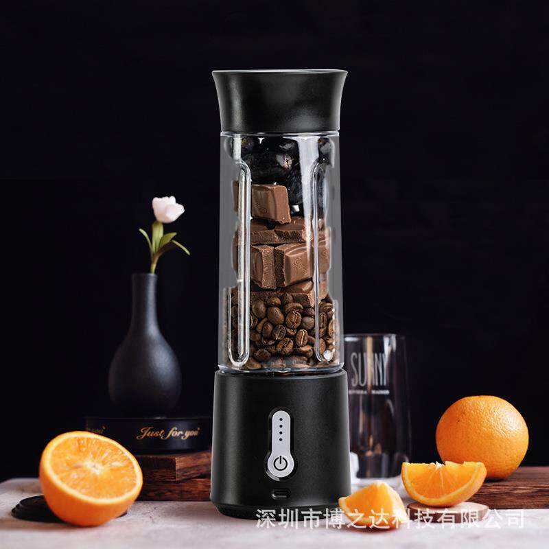亚马逊便携式电动榨汁机家用小型料理机多功能无线充电果汁机