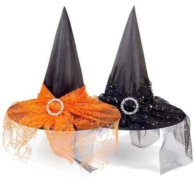 Witch Hat Halloween Hat Decoration Props for Adults Children