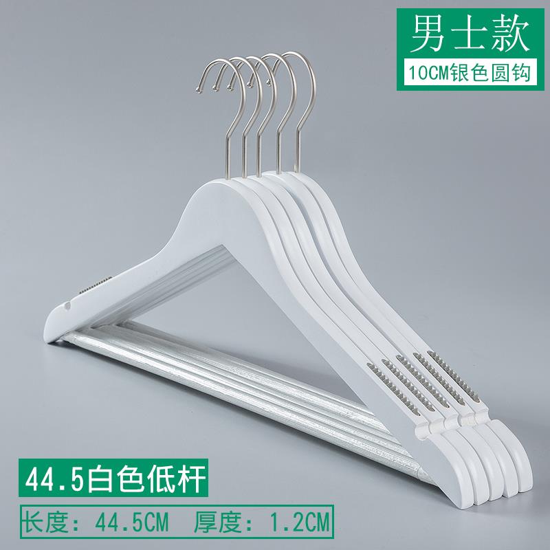 正品用木衣黑色实木个10装防滑衣服撑子成人白色服装店架木质衣家
