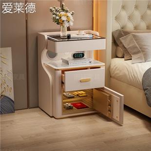 保险箱一体2024新款 智能 柜 床 家用防盗简约现代实木多功能保险 头