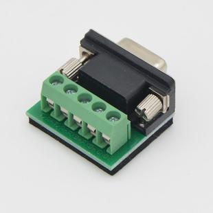 485 接线 线端子接线 线柱232转接头422母头5/6位DB9端子带固定柱接免焊