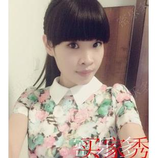 正品 真刘海假刘带发箍女齐麻刘海片碎发假头帘发卡花辫子发箍海遮