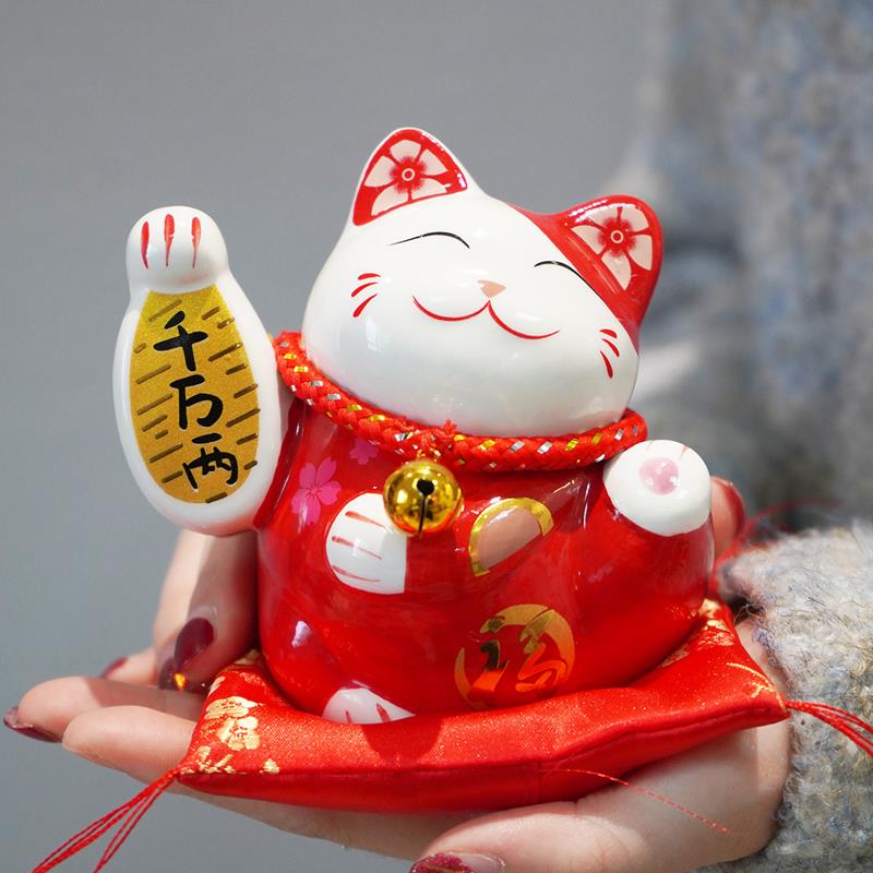 陶瓷招财猫存钱罐公司年会活动小礼品订制创意开业礼物有趣赠品