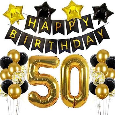 30th 40th 50th 60th birthday decorations Number Balloons