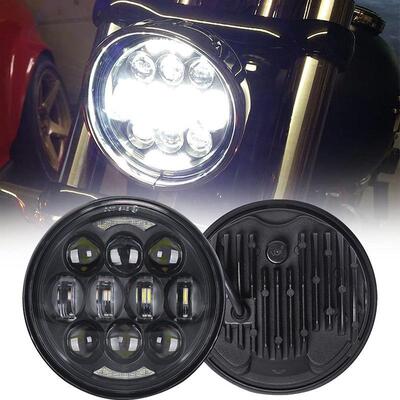 5.75寸哈雷前大灯 改装前大灯 5.75寸哈雷滑翔前照灯 LED 前大灯