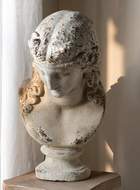 BJ38 欧式法式复古树脂人物雕塑摆件家居饰品客厅玄关陈列装饰品