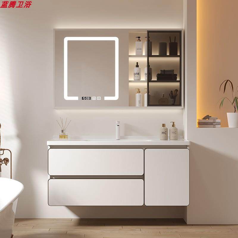 全铝封边浴室柜组合卫生间洗手台厕所洗脸洗漱一体陶瓷盆2025新款