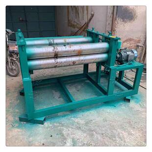 油桶切盖铺平机废旧油桶展平机双轴油桶铁桶展平机金属桶压平