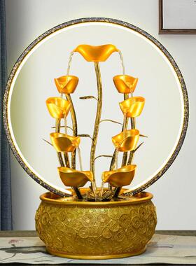 开 业礼物贺礼流水摆件循环水生财客厅桌面礼品装饰店铺招财风水