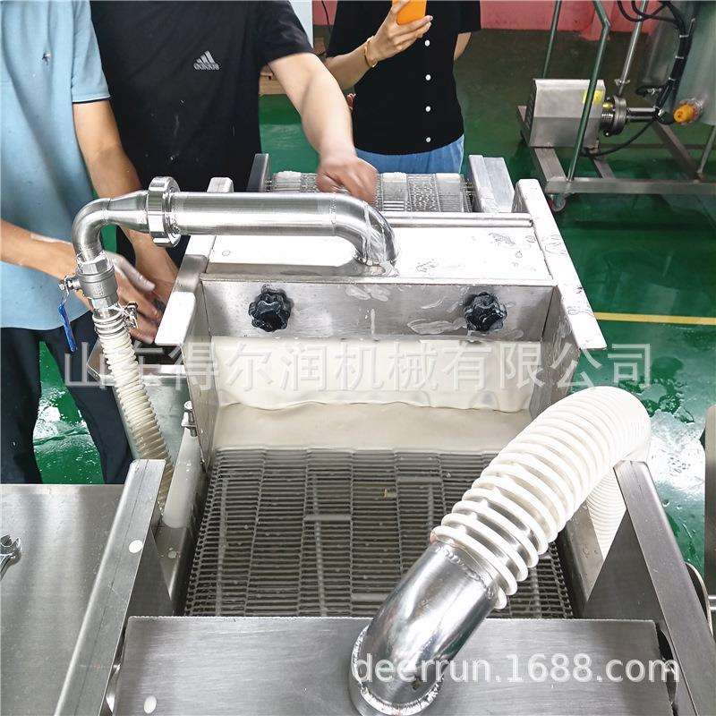 400型土豆片串上浆机 瀑布式淋浆机 304不锈钢卫生泵 循环过滤