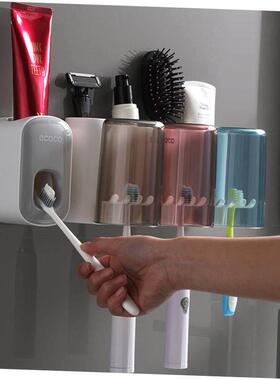 toothbrush tooth cup holder wall rack bathroom mount home