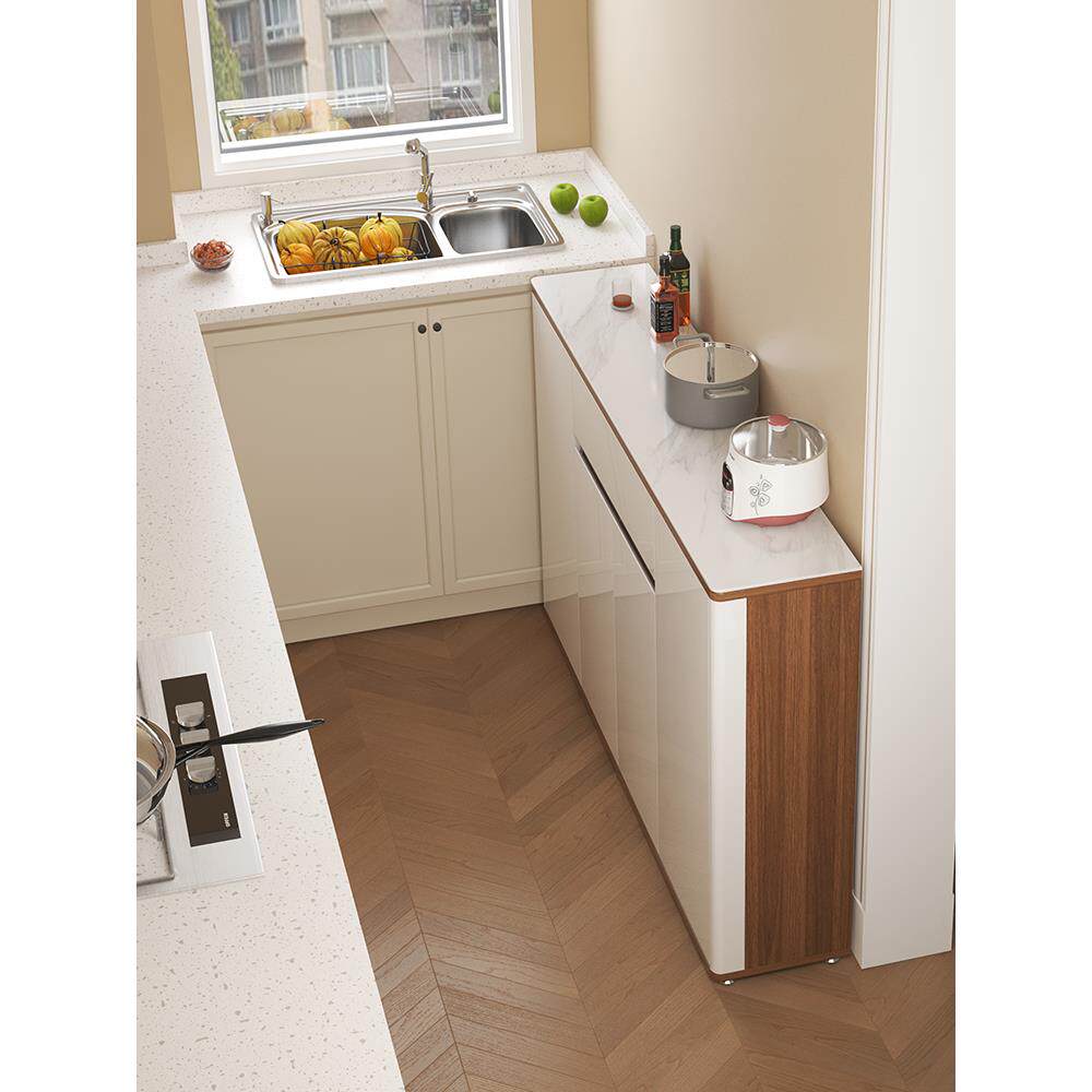 餐具柜超薄厨房客厅壁挂式家庭储物柜现代极简主义餐厅茶柜窄板侧