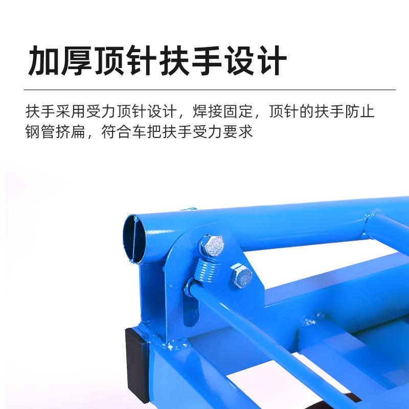 钢手推车搬运平车钢板车拖车小推930车拉货静音折叠加长大管板轮