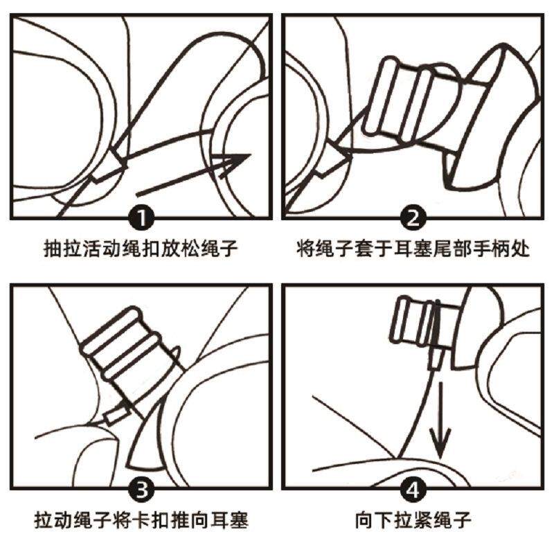 睡眠耳塞适侧睡绳觉防专用丢防噪盒子隔音降噪带TXL舒线 线