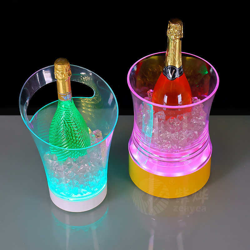 紫烨LED酒吧发光冰桶创意红酒洋酒香槟桶酒吧KTV酒店七彩冰桶