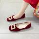 平底软底新娘孕妇结婚感红色包鞋 方头绝美婚鞋 女2026新款 0128w