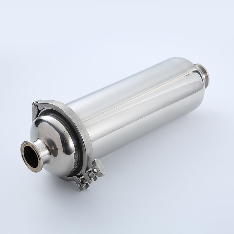 304不锈钢管道自过滤器来水卡箍式hh-gdglq通过直滤器快装生式卫