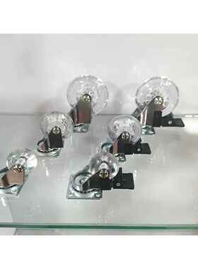 1寸批量2.5寸寸透PU插杆脚轮老向板3椅万轮静音轮办公椅轮子2寸明