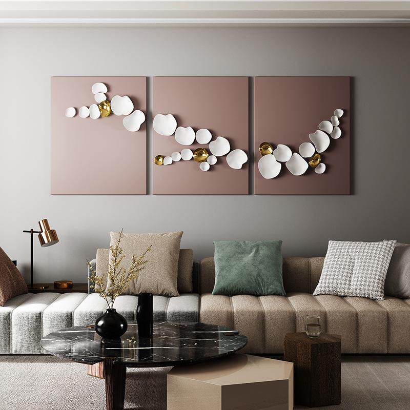 轻奢沙发背景立体装饰挂件样板间金属壁挂玄关卧室墙面壁饰壁挂