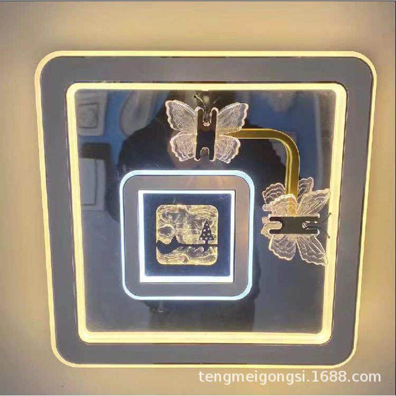 蝴蝶水晶LED长方形客厅灯新款现代简约大气高亮全屋智能语音灯具,家装灯饰光源,智能吸顶灯,淘宝优惠券,粉丝福利购,淘宝优惠卷