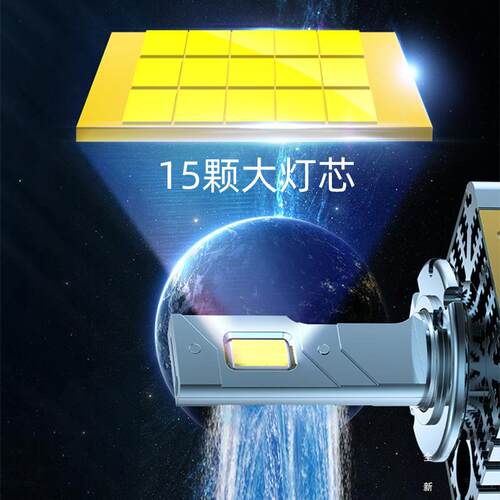 LED汽车大灯D1s超高亮d2聚光d3远近一体d5氙气灯d8改装灯泡d4