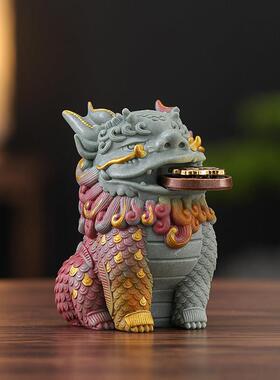 貔貅摆件国潮文创家居装饰品茶桌办公桌工位橱窗把玩开业乔迁礼品
