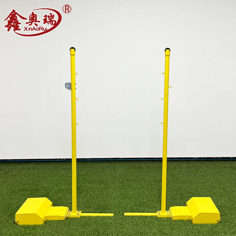批发铸铁羽毛球柱 全静电高温喷塑球柱可移动全铸铁羽毛球架