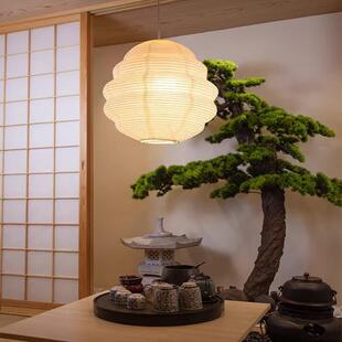 日式 宣纸吊禅意野口勇纸厅灯餐473厅LOT客艺术灯吊灯民宿卧F室手