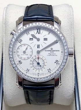 98新39mm江诗丹顿马耳他18k白金后镶钻42005/000G-8900机械手表男