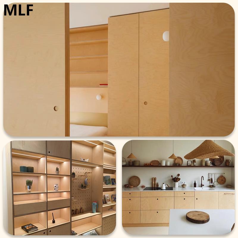 桦木海洋板家具定制斗柜鞋柜餐边柜书架桌子衣柜吊柜上墙落地柜子