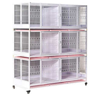 小胖子笼具厂家直销折叠猫笼繁育猫笼三层猫繁殖笼繁育笼猫笼子