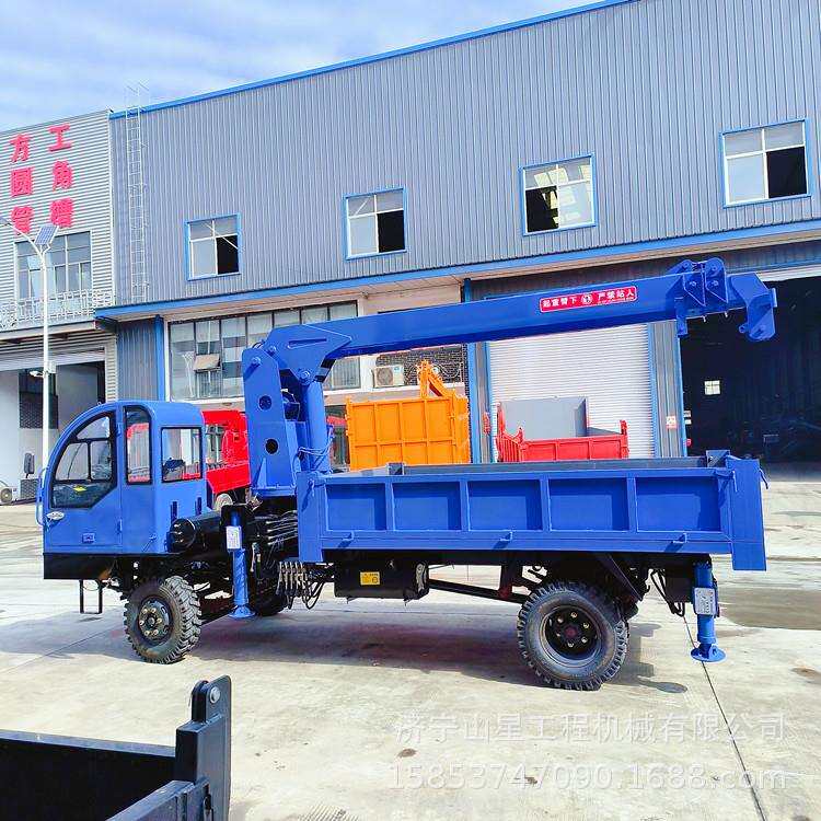 煤矿工程轮式随车吊建筑物吊装四不像运输车市政建设吊运一体机