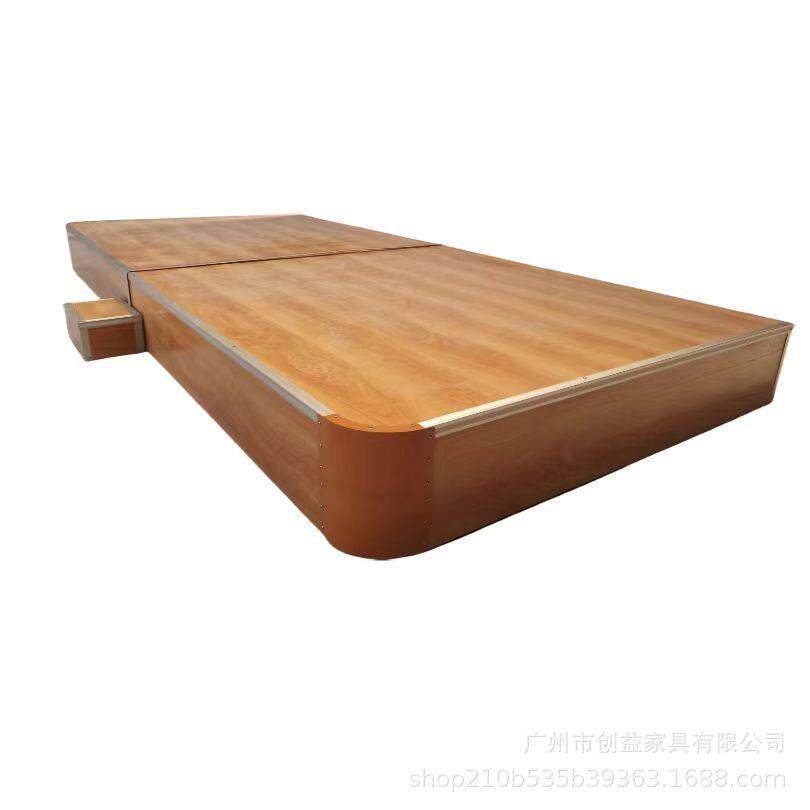 教室地台讲台站台钢制实木架弧角直角斜角教学培训班舞蹈定圆弧