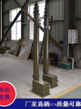 伟信12升降杆米避WX-SD/12雷针手摇降杆避雷针自立式照明灯升伸缩