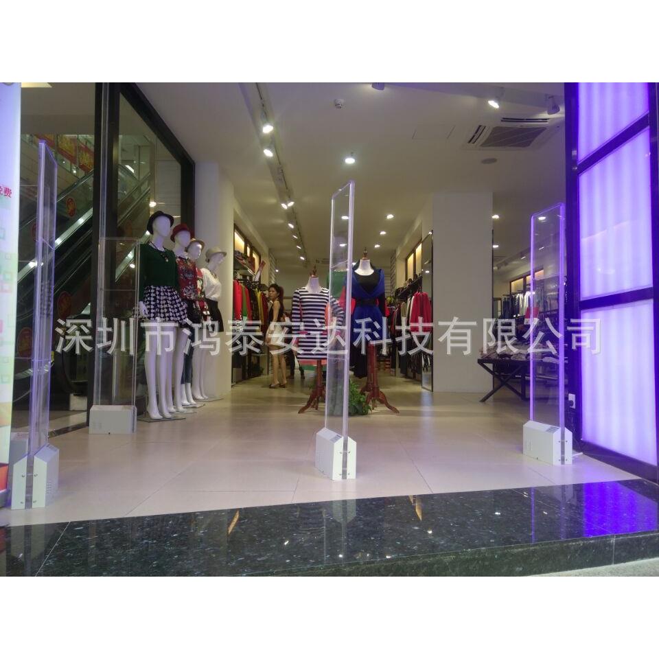 深圳服装超市防盗系统,超市商场防盗门,小水晶射频服装防盗门