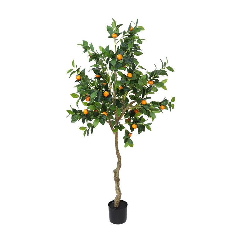 仿真植FY-D195物落果树桔子树盆栽假绿植造景盆栽假树居家厅客地