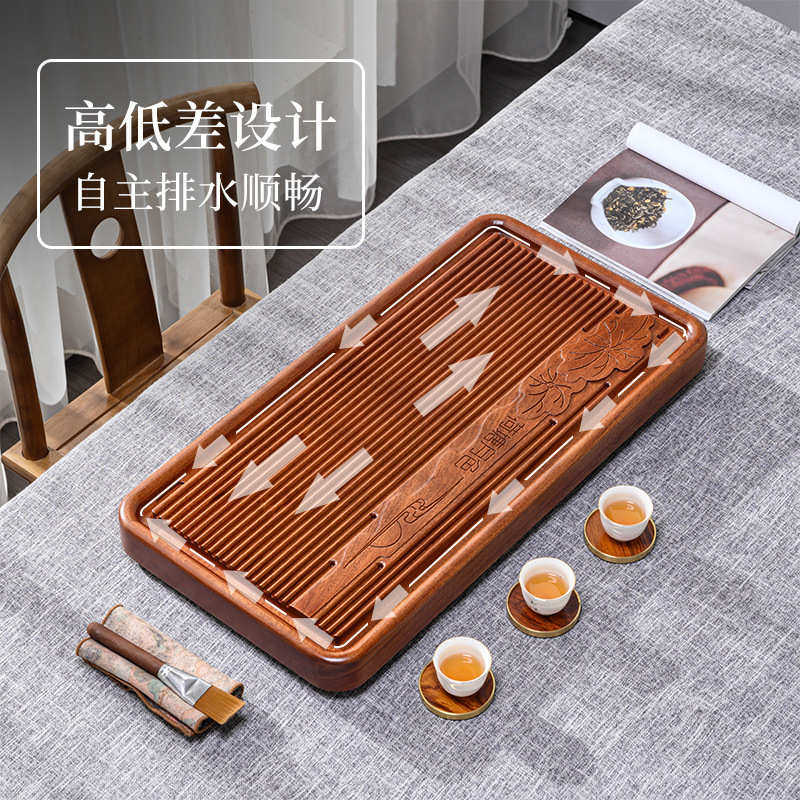 花梨木茶盘整块实木原木家用茶台大号茶海长方形排水功夫茶具简约,餐饮具,茶盘,淘宝优惠券,粉丝福利购,淘宝优惠卷