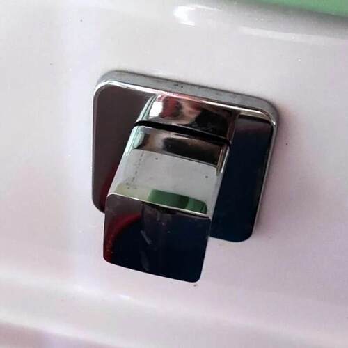 三通冷热水浴室柜配件分水器面盆转换器四件套手轮入墙式四方