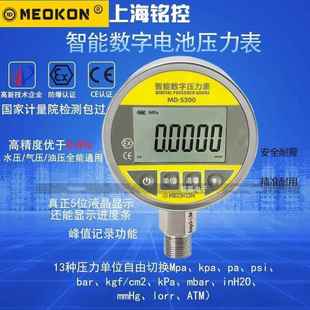 五位智能数显压力表电池气压表数字mmHg油水压表MD S200